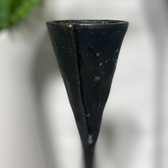 Pottery Barn Accents Pottery Barn Black Cast Iron Brutalist Petaluma Candlestick Holders Set